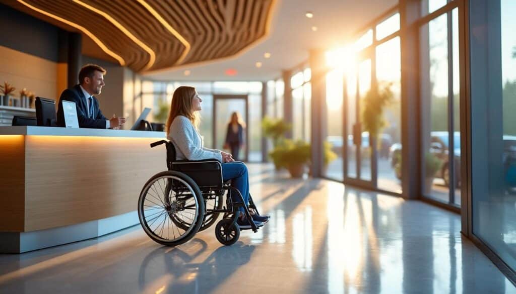 Banque d’accueil PMR : guide complet pour un accès sécurisé et confortable