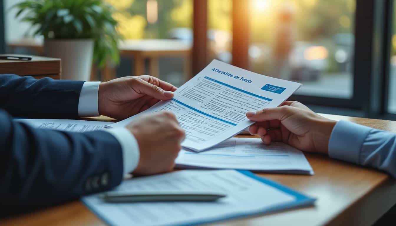 Illustration: Comprendre le rôle et la portée de l’attestation de fonds bancaire