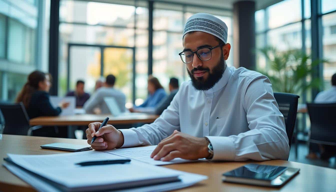 Illustration: Comprendre les principes islamiques autour de la finance et du travail en banque