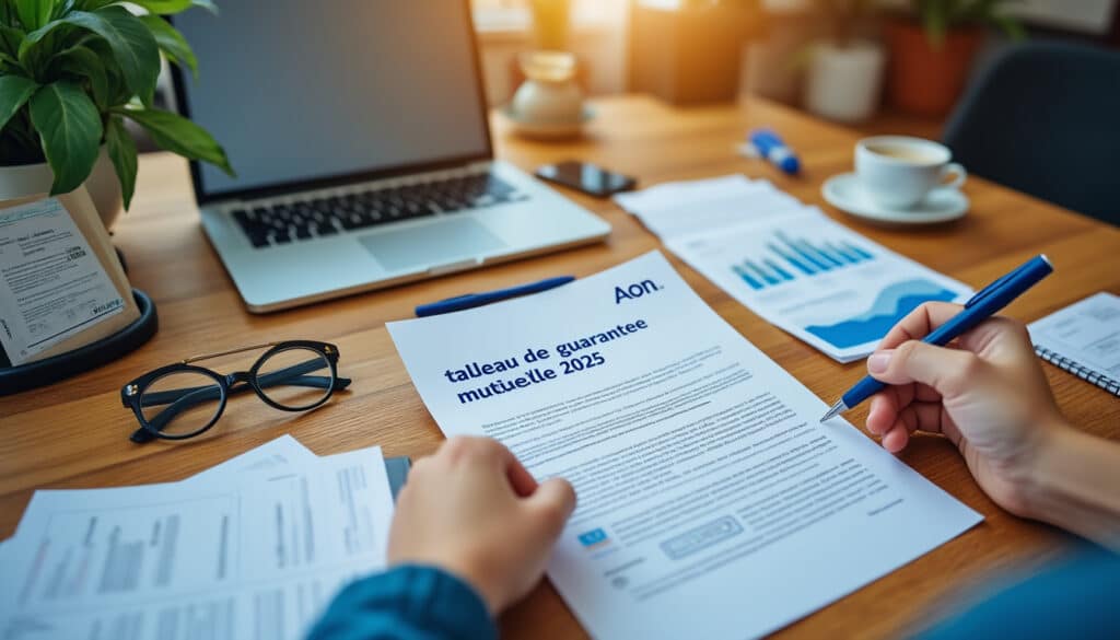 Le tableau de garantie PDF de la mutuelle Aon : guide complet 2026