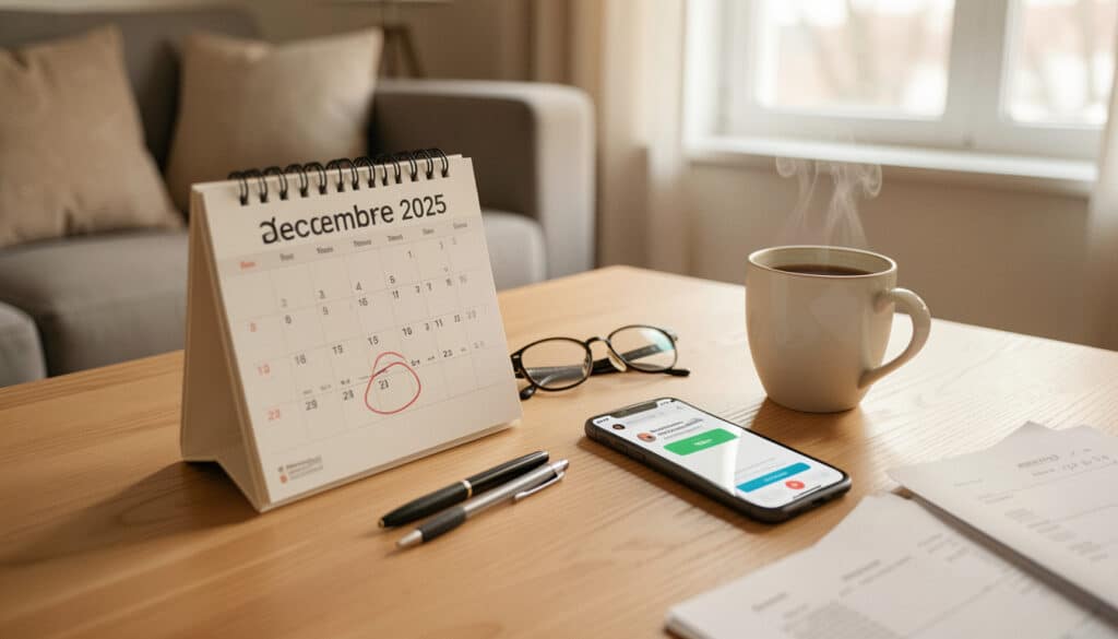 Date de paiement de la retraite en décembre 2025