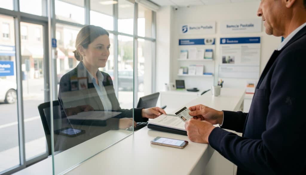 Retrait au guichet sans carte à la Banque Postale